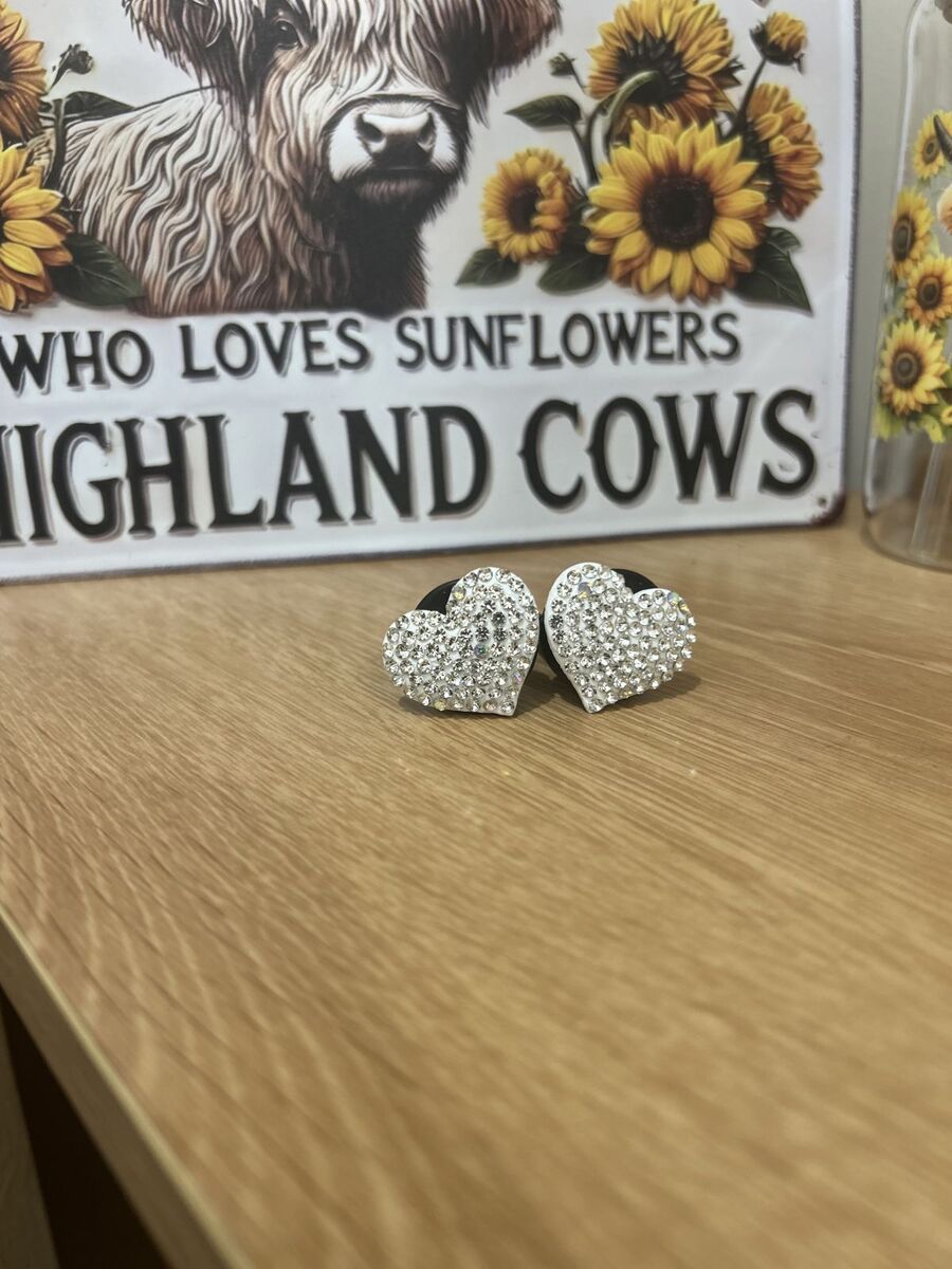 Car diffuser ( silver heart clip on air vent)