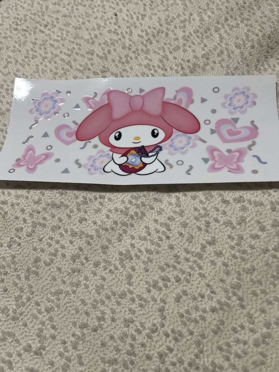 Glass tumbler (cinnamoroll full wrap) pink