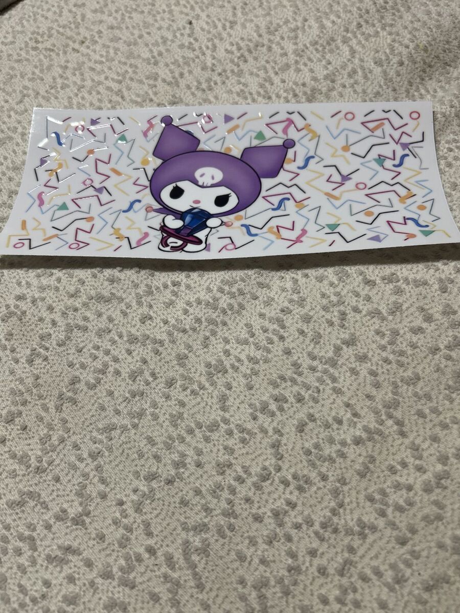 Glass tumbler (kuromi full wrap)