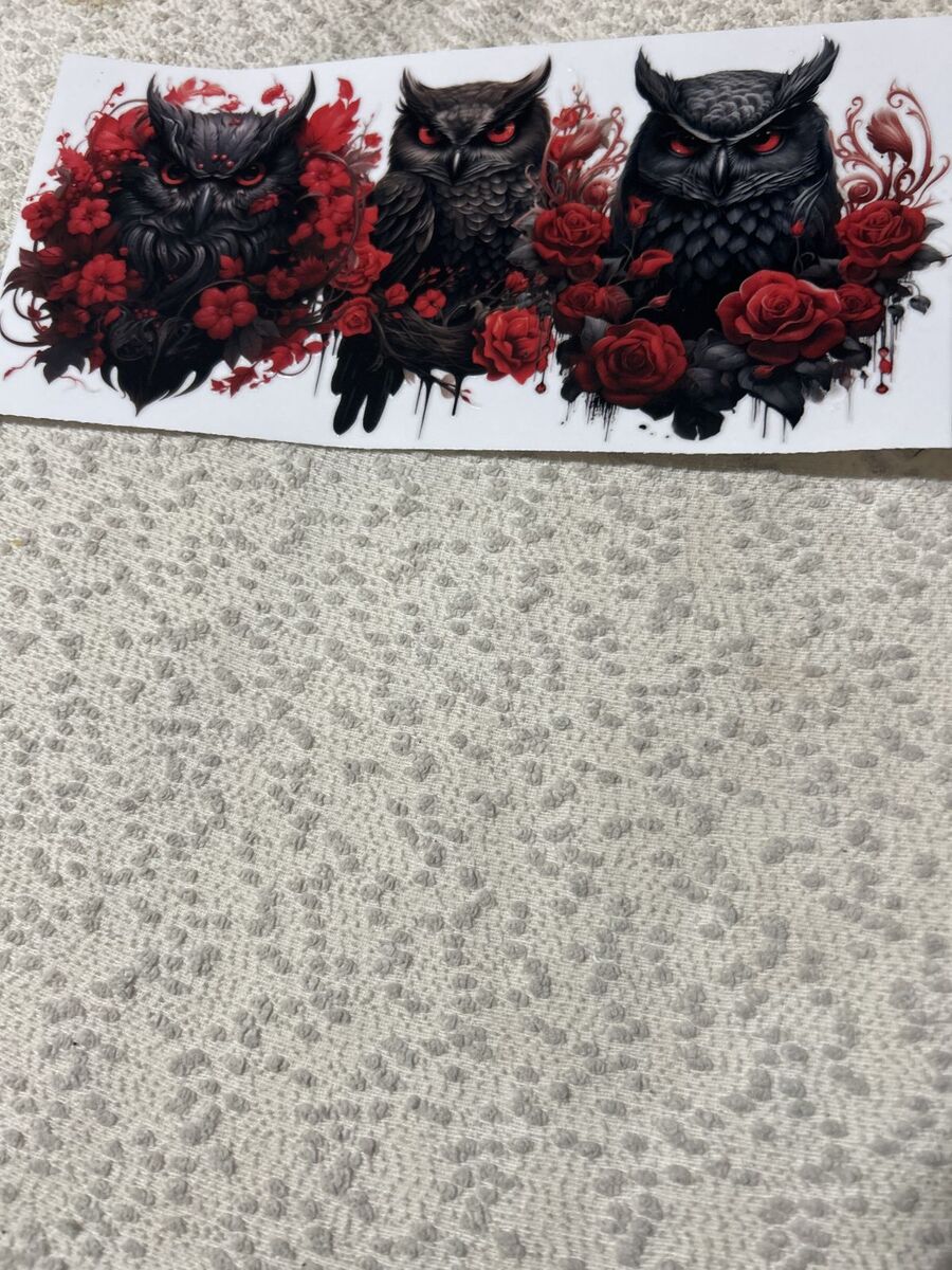 Glass wrap ( 3 owls full wrap)