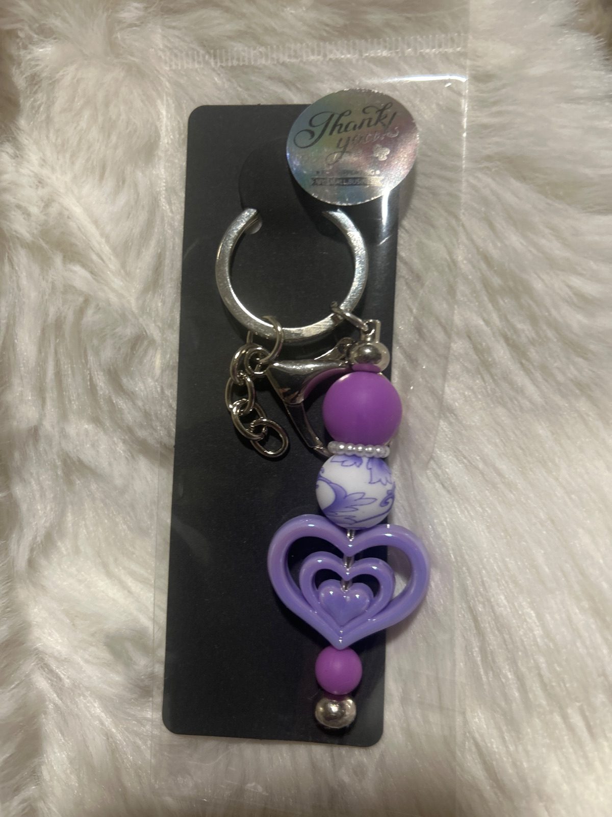 Purple heart keychain — handmade keychain, Murray Bridge, South Australia
