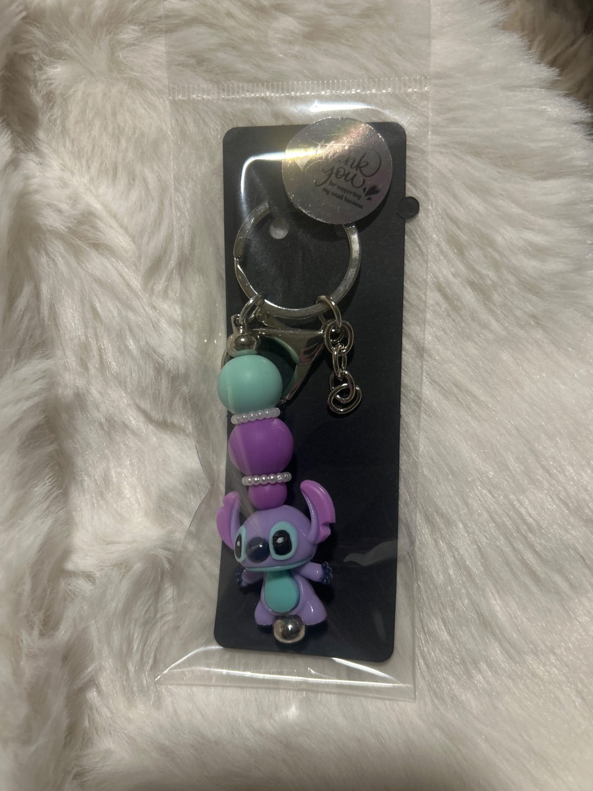Purple stitch keychain — handmade keychain, Murray Bridge, South Australia