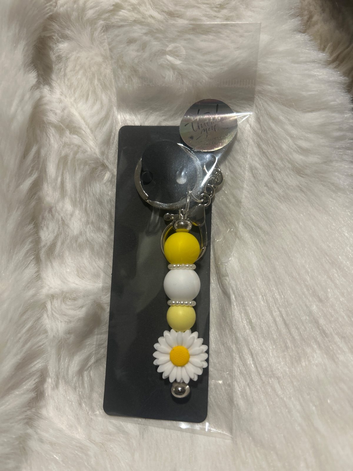 Sunflower keychain — handmade keychain, Murray Bridge, South Australia