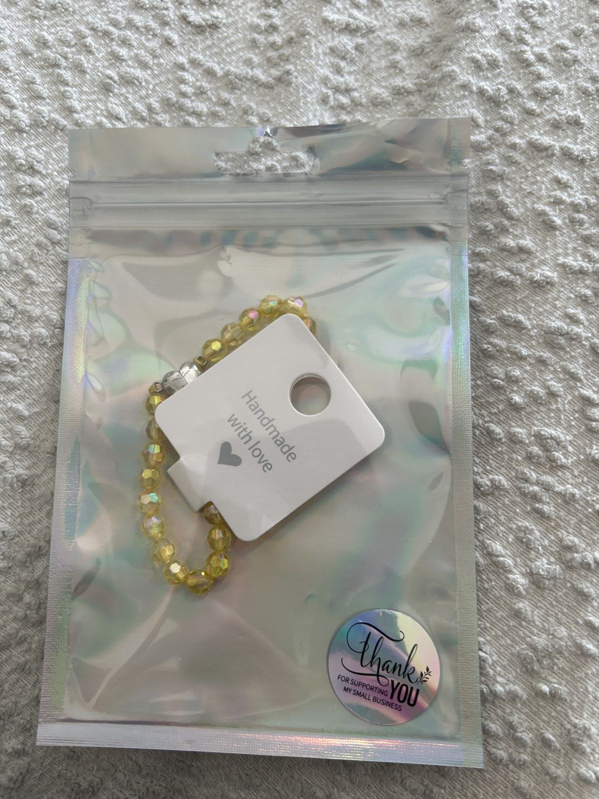 Yellow heart magnetic bracelet